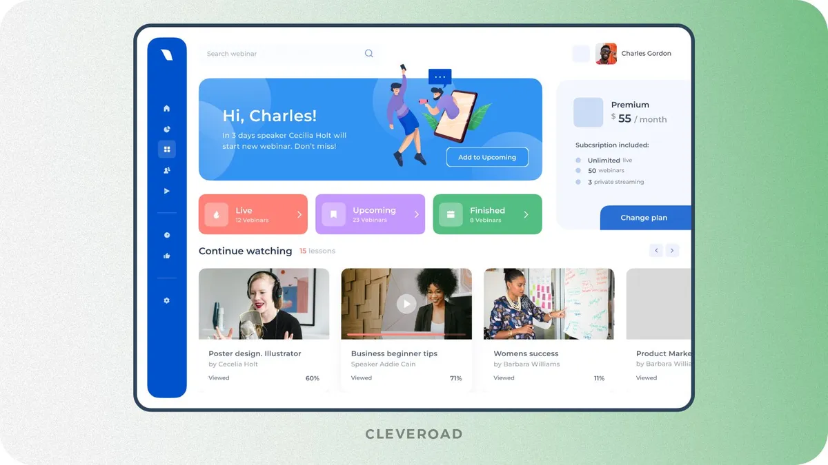 Online Learning Education Platform Website