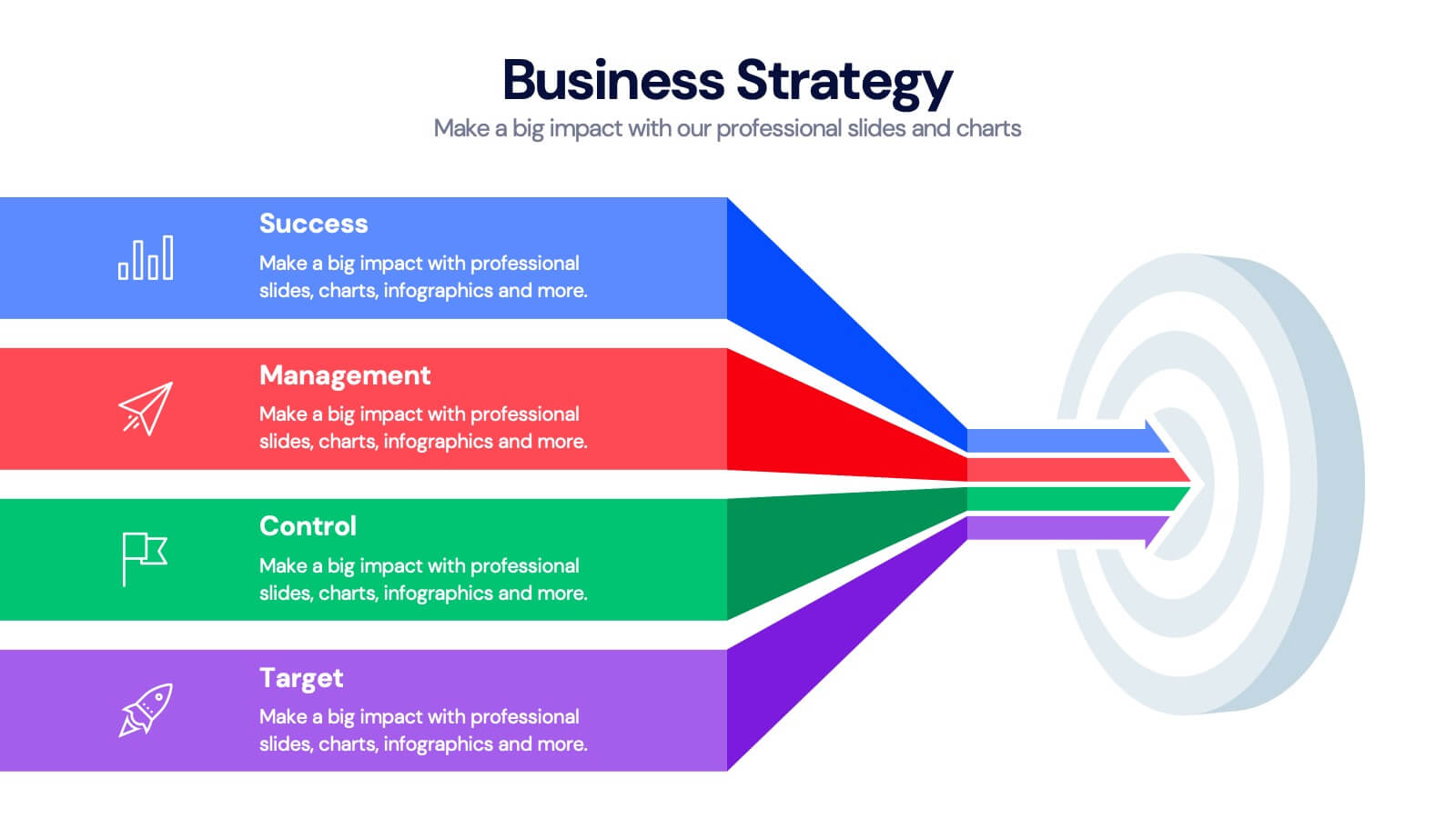 Business strategy consulting presentation infographic